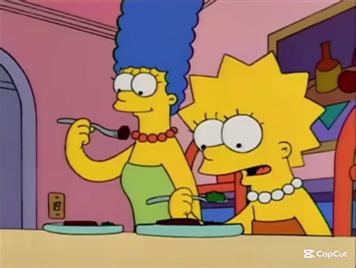 Bart Throws Peas at Lisa: Hilarious Family Moment