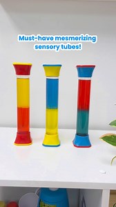 Shake, swirl, and soothe! ColorMix Sensory Tubes are a great tool for helping children calm down. With each shake, the colors mix then slowly separate, creating a mesmerizing and peaceful visual for children to focus on. These fun sensory tubes also make for an engaging method of teaching primary and secondary colors! Click the link to shop now! bit.ly/h2mColorMix | Hand2mind