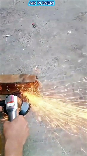 Air Angle Grinder in Action!