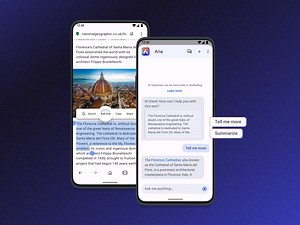 Opera for Android 81 now comes with Ask Aria and Aria Voice features for improved AI-based browsing