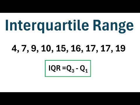 How to Find the Interquartile Range of a Data Set