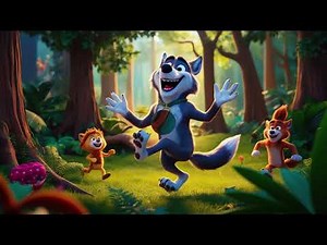 The Playful Wolf in the Woods: A Friendly Wolf Song for Kids