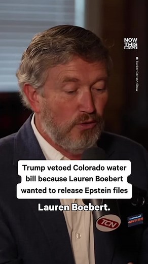 GOP Rep. Thomas Massie is claiming that Trump retaliated against Rep. Lauren Boebert (R‑CO) by vetoing a water bill for her state after she refused to remove her name from the Epstein discharge petition.