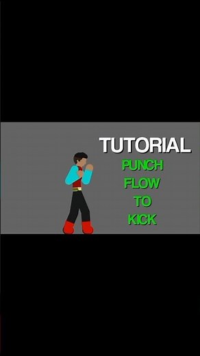 Stick nodes tutorial punch flow to kick #sticknodes #tutorial #animation #viral #stickfight #punch