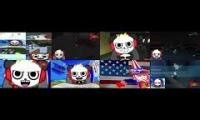 Mix of 2 videos from youtube : 15 Combo Panda Intro All Played At The Same Time