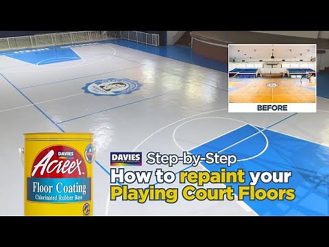 STEP-BY-STEP Guide: How to repaint your playing court floors using DAVIES ACREEX CRB Floor Coating
