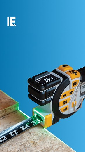Interesting Engineering | This digital tape measure makes measuring easy, using lasers to measuring, level and aligning. 📸: @reekontools | Instagram