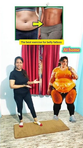 The fastest way to burn belly fat at home #fatloss #workout #fitnessmotivation