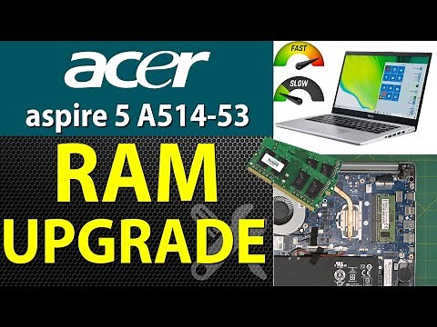 How to Upgrade RAM on Acer Aspire 5 A514-53-56UF Laptop | Step by Step