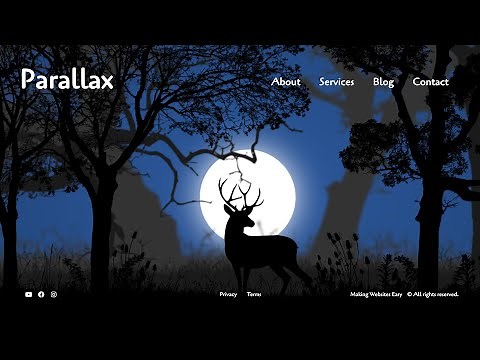 How To Make a One Page Parallax Website (2021)