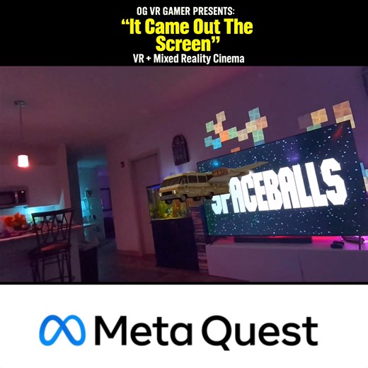 It Came Out the Screen: #Spaceballs Eagle 5 Flew Into My Living Room! 🚀😂 #Quest3 Enhanced Cinema