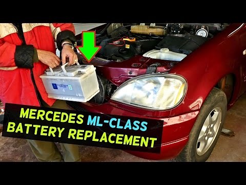 MERCEDES W163 BATTERY REPLACEMENT ML320 ML430 ML500 ML350 ML230 ML270 BATTERY