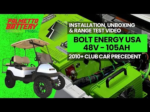 Bolt Energy USA 48v - 105ah Lithium Golf Cart Battery Installation Video