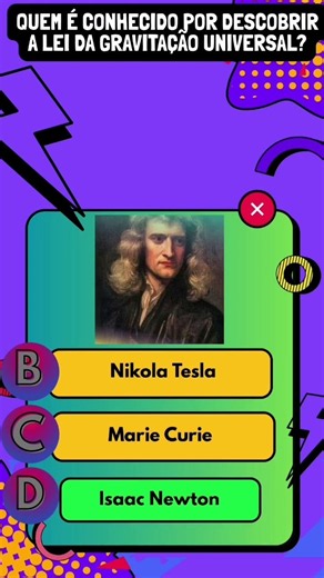 Quiz sobre Cientistas Famosos 🧠⚛️ | Teste os seus conhecimentos de Física