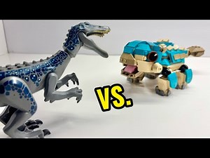 LEGO Jurassic World Ankylosaurus Bumpy vs Baryonyx