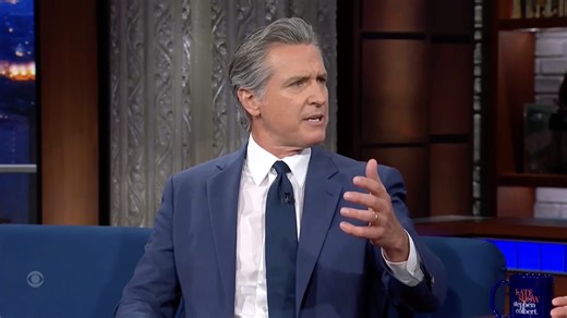 Gavin Newsom Lays Into Hannity, ‘Pravda Fox’ on Stephen Colbert Show: ‘Offended, Disgust ...
