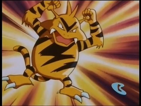 Funny Electabuzz cry in the anime