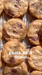 Chick fil a cookies that you can have even on Sundays! Packed with oats, semi sweet chocolate, as well as milk chocolate chunks to really make it taste like the real deal! Comment cookie and I’ll send you the recipe directly! | Lifestyle of a foodie