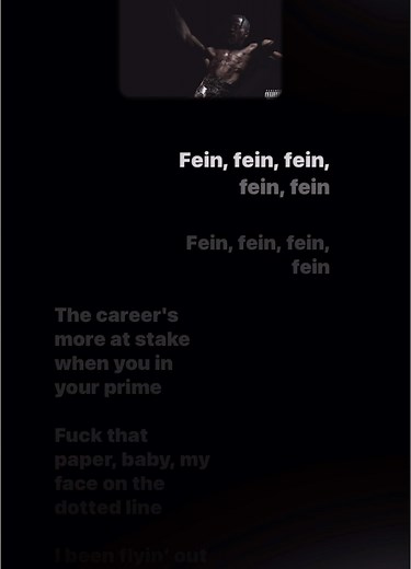 Travis Scott - FEIN Lyrics Featuring Playboi Carti