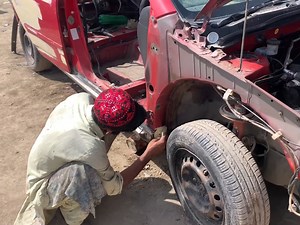 3.8K views · 63 reactions | Denting & Painting Process of OLD Car | Machine & Technology | Facebook