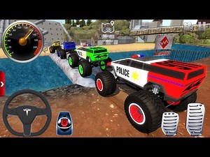 Police Monster Trucks Impossible Driver #4 - Car Extreme Racing Android GamePlay