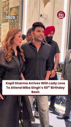 #kapilsharma Arrives With Wife #ginni At #mikasingh ’s 50th Birthday Bash!