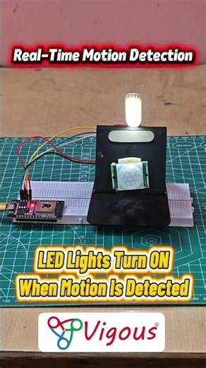Motion Detection Light Using ESP32 & PIR Sensor | Smart Home Automation