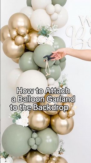 How to Attach a Balloon Garland to a Backdrop (Easy + Secure Method!)