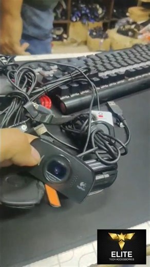 Logitech Webcam & anker charger #computer #laptop #charger #smartphone #gadgets