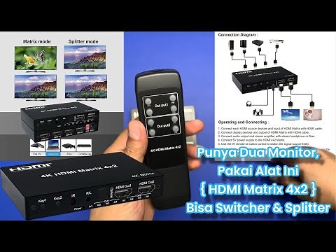 HDMI Matrix 4x2 🔥 Switcher & Splitter 4 in 2 out 4K 🔥 Unboxing + Review