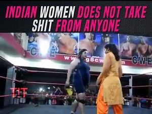 7.8M views · 145K shares | Professional wrestler challenges the audience and look at what a normal lady does to her, accepting her challenge!!!! #Power2Women | The Responsible Indian | Facebook