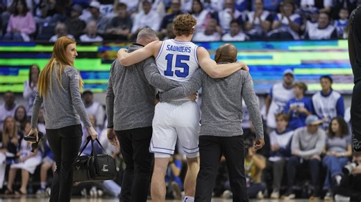 BYU guard Richie Saunders will miss the rest of the season with a torn ACL