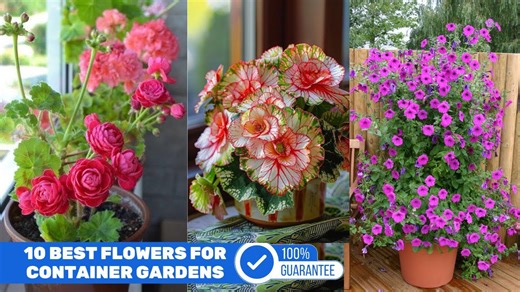 How these 10 best flowers for container gardens can brighten any corner