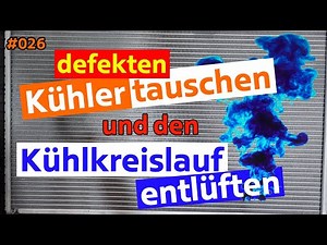 MINI Cooper replace damaged radiator and bleed the cooling circuit