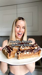 12K views · 20 reactions | Homemade Healthy Snickers Protein Slices!...