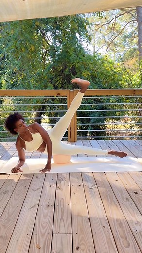64K views · 835 reactions | Challenge your balance and core with the Pilates small ball. | Move with MickiPhit | Facebook