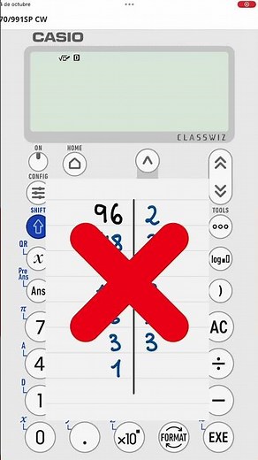 ¿Sabes factorizar con la calculadora? FX-991SP CW (la blanca)