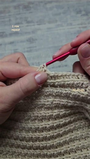 HDC BLO Stitch 1 Row Repeat Rib Crochet Pattern | Crochet Blanket #crochettutorial #easycrochet