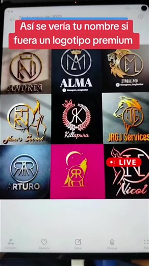 Transforma tu nombre en un logotipo premium