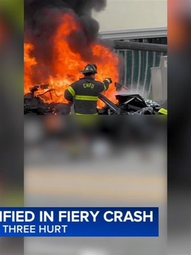 Two drivers who were killed in a fiery five-vehicle crash Friday in the south suburbs has been identified. Three juveniles were hospitalized, police said. #news #chicagonews #chicagoheights