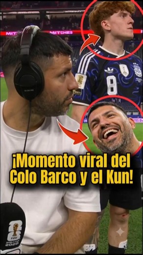 ¡𝘽𝘼𝙍𝘾𝙊 𝙔 𝙀𝙇 𝙆𝙐𝙉!🇦🇷🤣El momento viral entre el Colo y Aguero segundos antes de su debut en el Mundial🏆