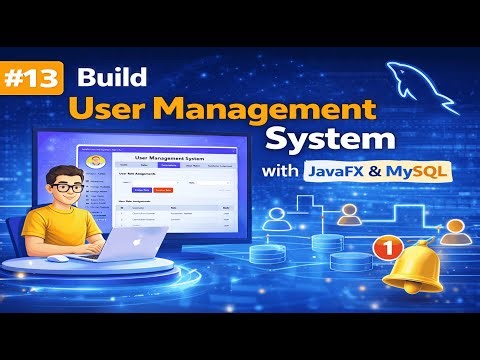 Part 13 | User Management System in JavaFX & MySQL | Fetch Assigned Roles & Display Them in Table