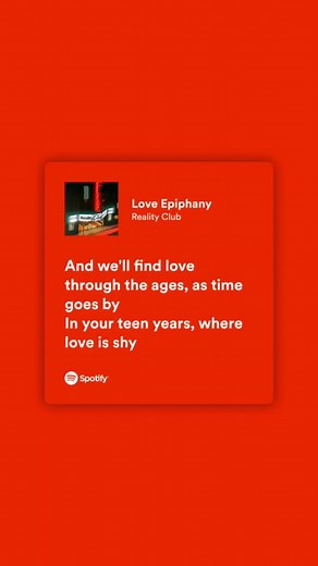 Love Epiphany Lyrics | Reality Club