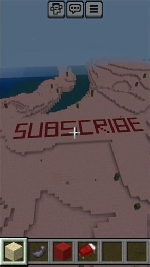 Writing subscribe in Minecraft #shorts #minecraft #subscribe