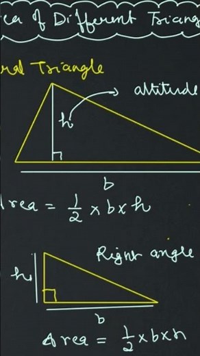 area of different triangle 📐#icsemaths #cbsemaths ‪@Tutorshub_Ashish‬