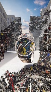 An energetic expression of freedom that reflects Pollock's bold, avante-garde spirit. #SwatchxGuggenheim #SwatchLovesArt | Swatch