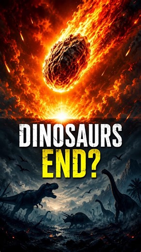 “Dinosaurs Ka Ant Kaise Hua? 😳 | 10KM Asteroid Truth|#shorts