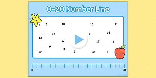 0-20 Number Line Notebook