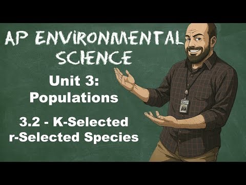 AP Environmental Science Unit 3 – Topic 3.2: K-Selected and r-Selected Species