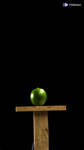 Slow motion exploding lemons